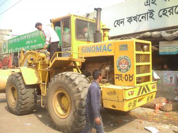 কারওয়ান বাজারে উচ্ছেদ অভিযান